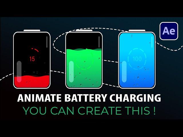 Animate Battery Charging - After effect - @FLIMLIONVisualFX