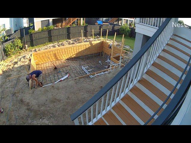 Swimming Pool Construction Time-Lapse beginning to end, 2020