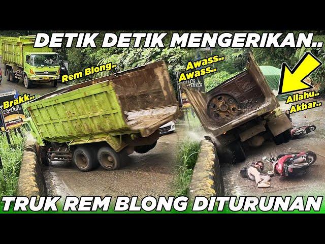 VIRAALL !!! Terekam Dengan Jelas, Detik Detik Mengerikan Truk Rem Blong di Sitinjau Lauik Hari Ini