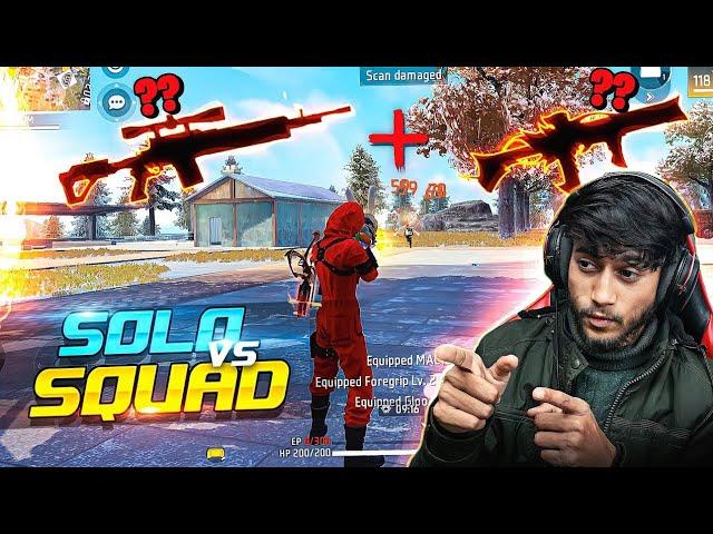 These Weapons Made Me Headshot Machine SOLO VS SQUAD GAMEPLAY | Free Fire Max