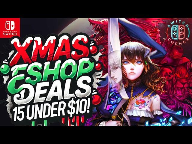 HUGE Nintendo ESHOP Sale For Christmas Live Now! 15 Under $10! MASSIVE Nintendo Switch Deals