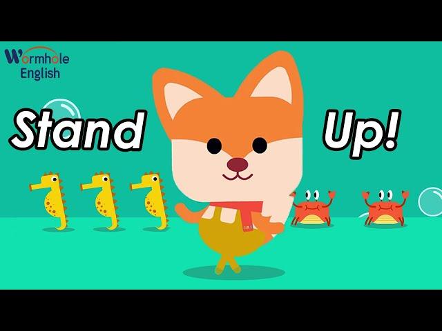 Can You Stand Up?  | Action Song | Wormhole Learning - Songs For Kids