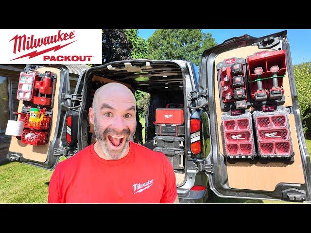 The BEST Milwaukee Van Packout - Installing Racking in my new Van