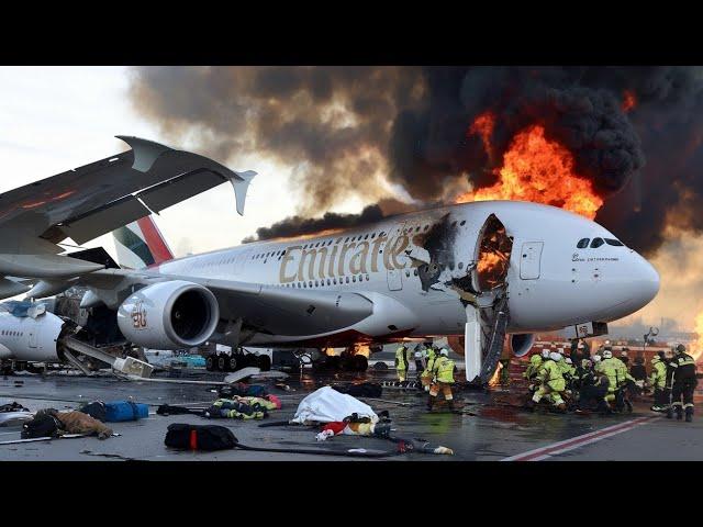 Emirates A380 Emergency Landing Crash at Airport | Air Crash Investigation - What Went Wrong?