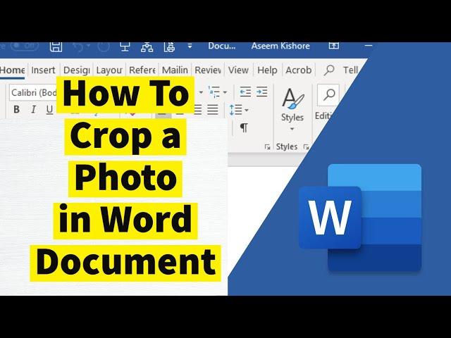How to Crop Image in Microsoft Word Document