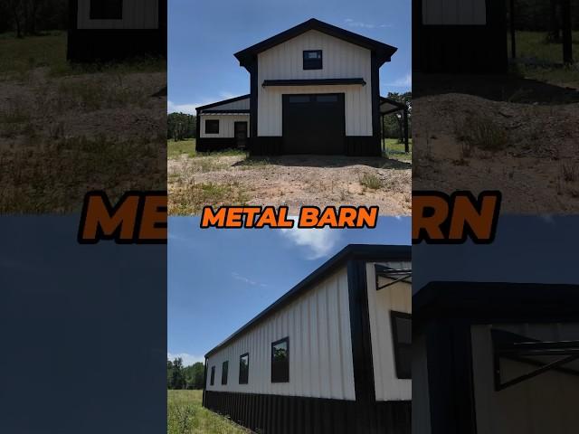 Metal Barn for getaway home?? WATCH THIS BARNDO SHELL! #metalbuilding #barndominium  #build #texas