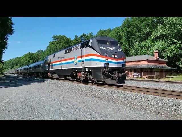 Amtrak Eastbound Lake Shore Limited & New York Central Hickory Creek