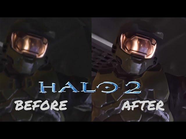 [4K remastered WIP] Halo 2 2003 Gameplay Reveal  (comparison included)