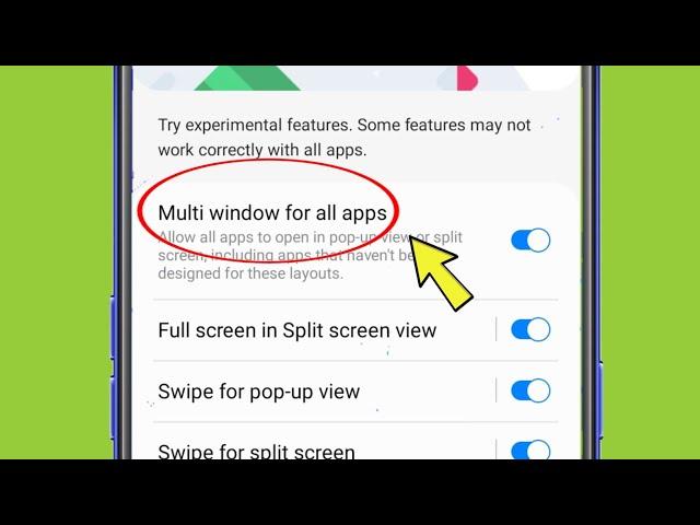 What is Multi window for all apps in Samsung galaxy M04