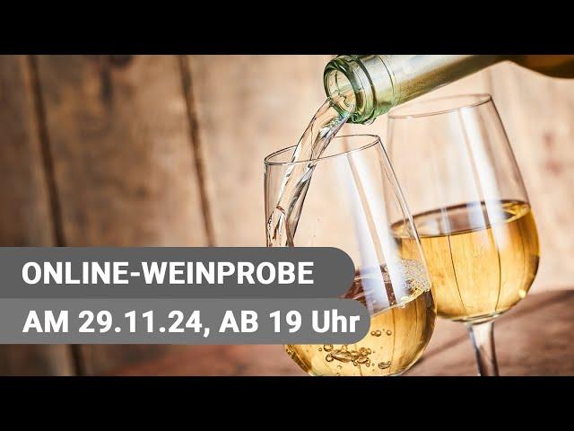 Online-Weinprobe mit Sommelier Dirk Himbert und dem Weingut Kochan & Platz am 29.11.24 ab 19 Uhr