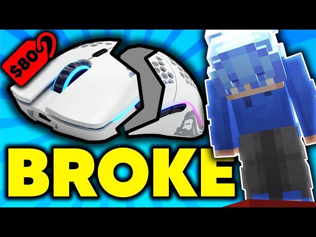 How I BROKE My $80 Mouse Playing BEDWARS... (minemen commentary)