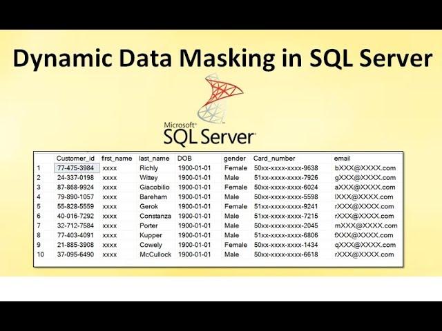 Dynamic Data Masking in SQL server | Security feature in SQL server 2016 | Ms SQL