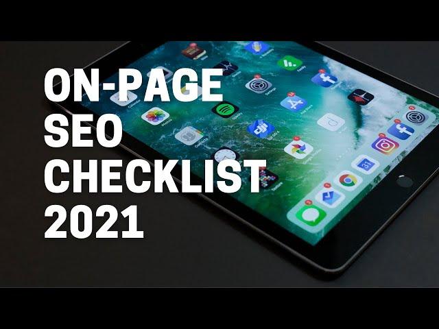 On Page SEO Checklist 2021