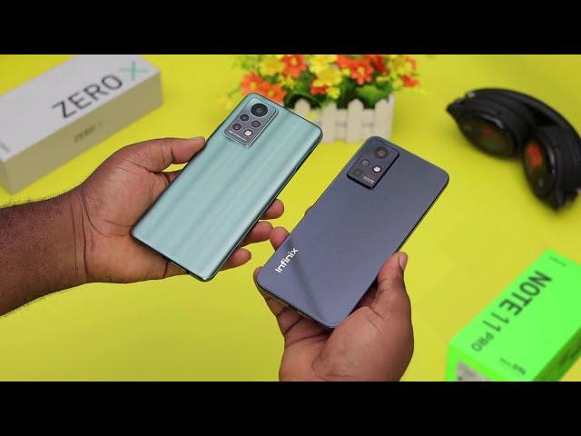 Infinix ZERO X vs Infinix NOTE 11 PRO - 120Hz Display, Camera, Speed, Gaming, Battery Comparison!