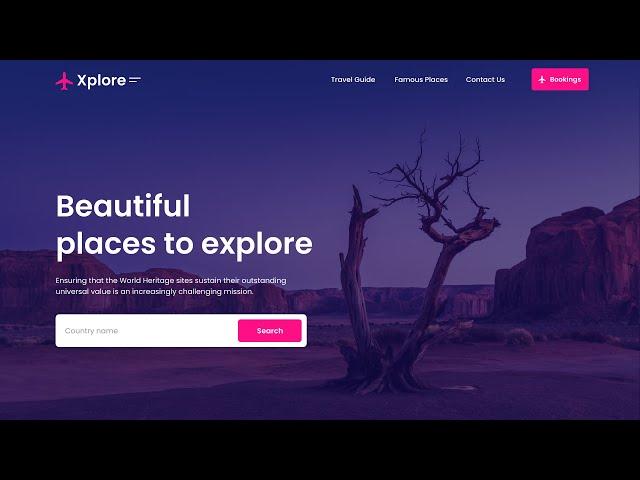 How To Make Website Using HTML And CSS | Create Website Header Design
