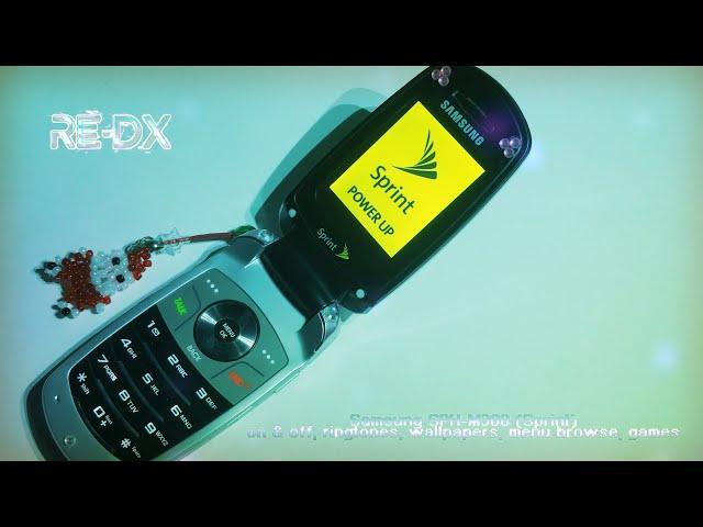 RE-DX: Samsung SPH-M300 (Sprint) on & off, ringtones, wallpapers, menu browse, games