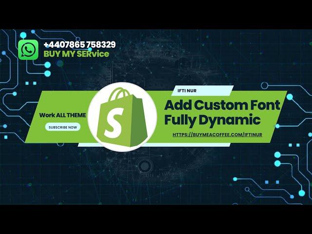 How To Add a CUSTOM FONT To Your Shopify Store | Add multiple custom font in any Shopify theme