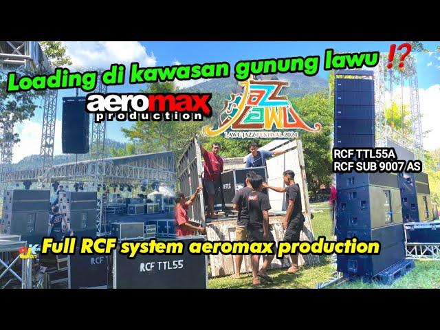 spek sultan aeromax loading di gunung lawu ⁉️ full RCF system TTL55 & SUB 9007 AS , mixer YAMAHA DM7