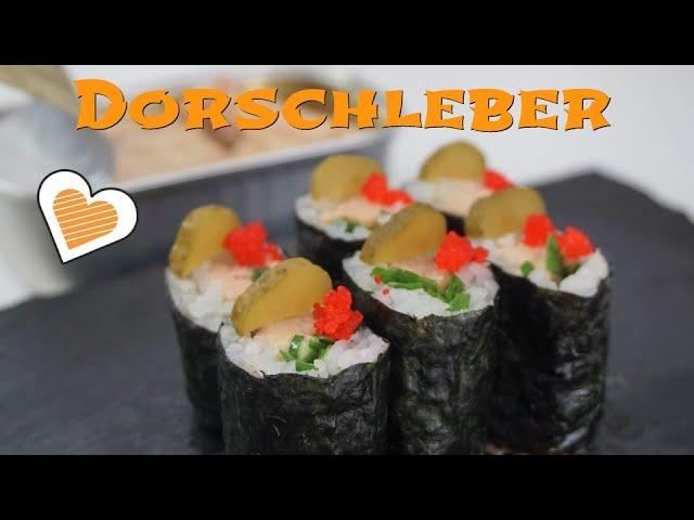 Hoso Maki Sushi mit Dorschleber