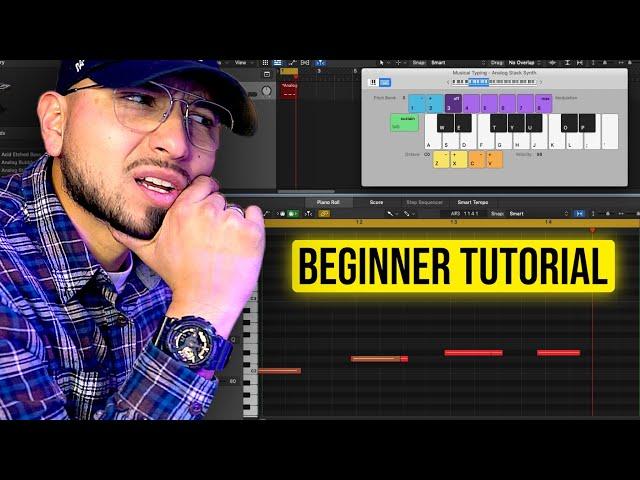 Logic Pro X BEGINNER MELODY Tutorial (step by step Process)