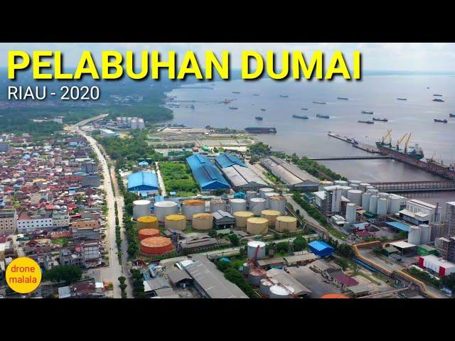 kota dumai- video udara pelabuhan dumai