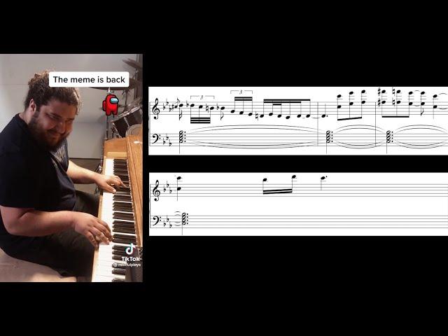 @mistfulplays “sus” EXTENDED version | 'Oobja' music | sheet music