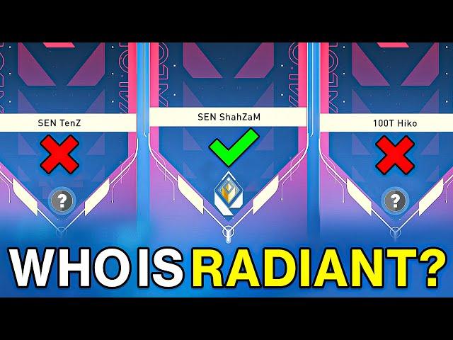 Can You Guess The Radiant?