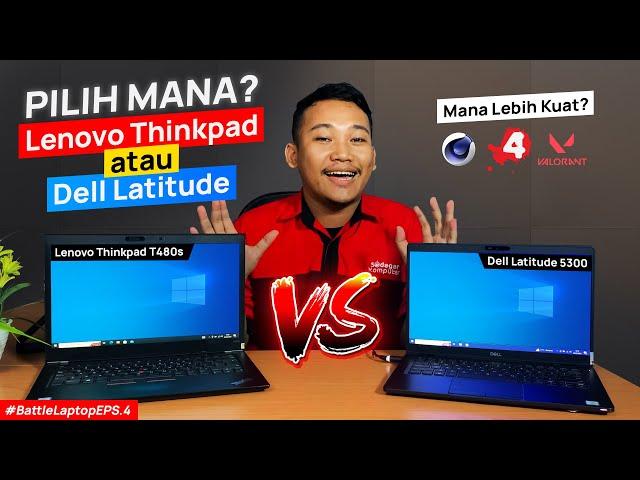 Lenovo Thinkpad T480s vs Dell Latitude 5300 - LAPTOP BEKAS MURAH TERLARIS | KUAT MANA? TEST GAMING