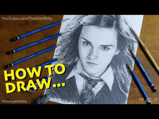 How to Draw Hermione Granger - Emma Watson in the Harry Potter films