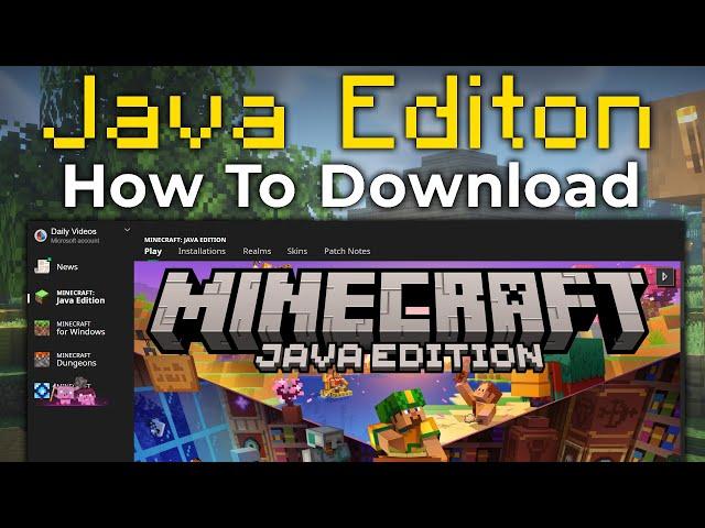 How To Download Minecraft Java Edition (PC)