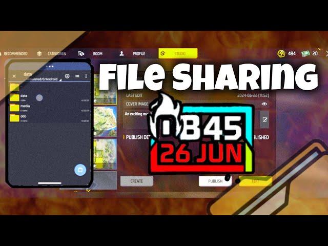 How to share a map file after OB45 Update | How to apply map file after update | LAG FF