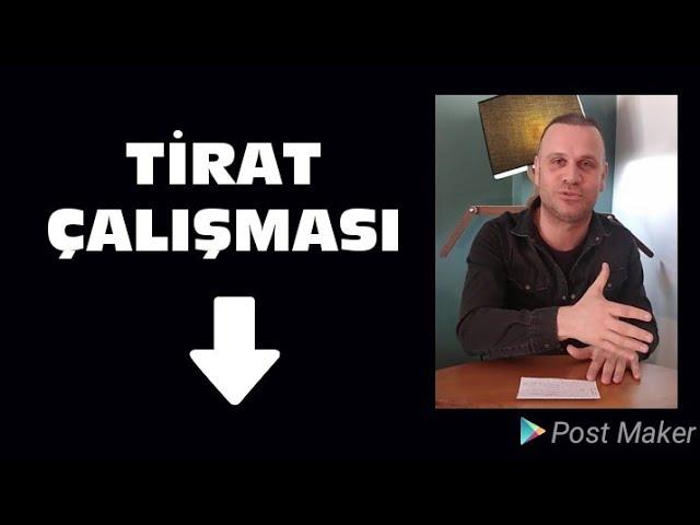 Konservatuvar Tiyatro Yetenek Sınavı'na hazırlanan öğrencilerle Tirat çalışması  ... (Sahne Dersi)