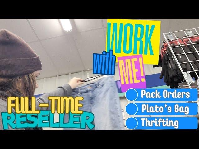 Work with me! | Shipping Sales | Plato's Closet Bag | Thrifting | Last Minuite Christmas Items