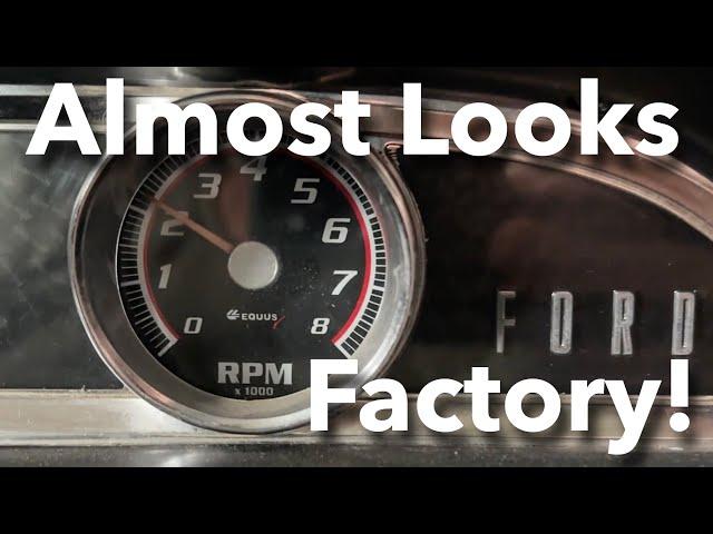 Installing a Tachometer into a 1962 Ford Galaxie’s Factory Clock Location