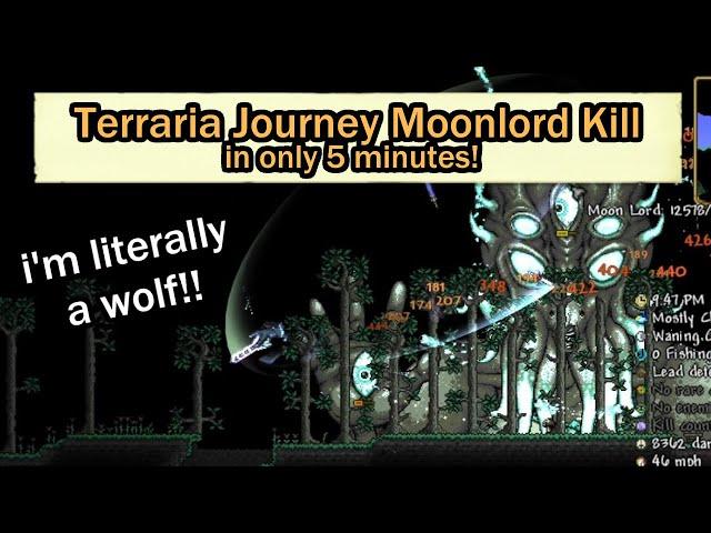 The Terraria Moonlord Speedrun is ONLY 5 MINUTES? (Random Seed, Journey Mode)