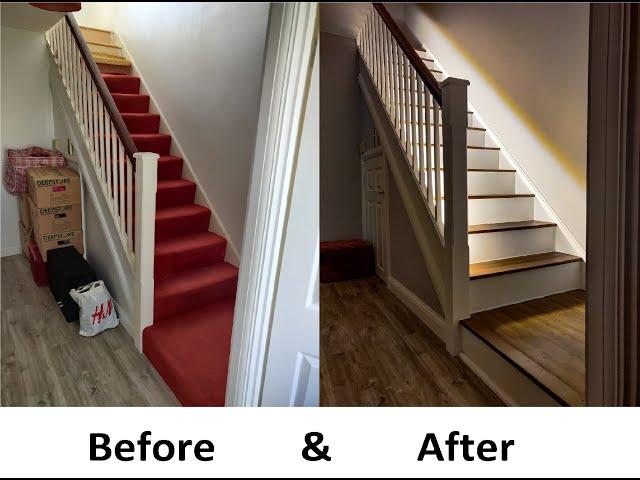 Staircase Renovation With LED Lighting Under £100