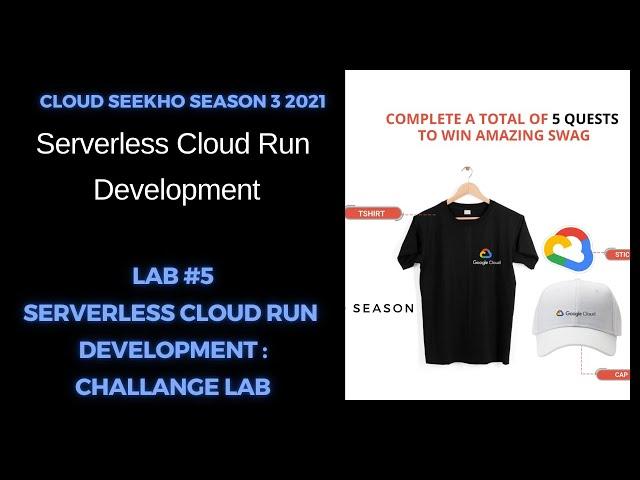 Lab #5 Serverless Cloud Run Development Challenge Lab Solution  | GSP328 | #cloudseekho Season 3