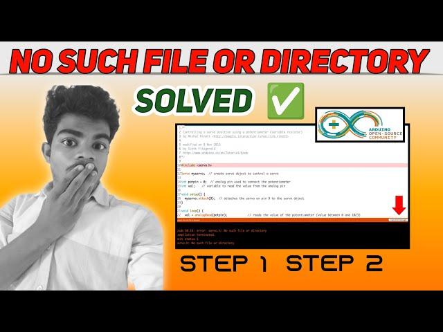 2 Easy Steps To Solve  No Such File Or Directory Error! | How To add libraries in  Arduino 101%️