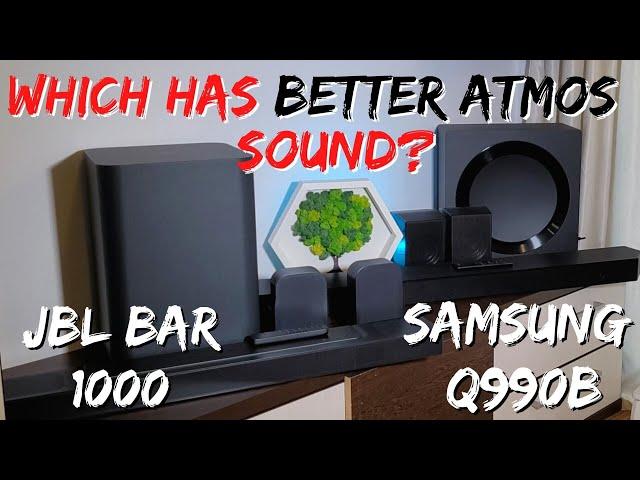 JBL BAR 1000 VS Samsung Q990B - Which Soundbar has better ATMOS Sound?