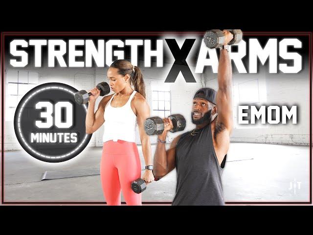 30 Minute Upper Body Dumbbell Strength Workout [EMOM Style]