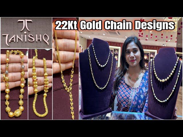 Tanishq Gold Chain Designs With Price| Gold Matarmala Chain Designs| Light Weight Gold Chain Designs