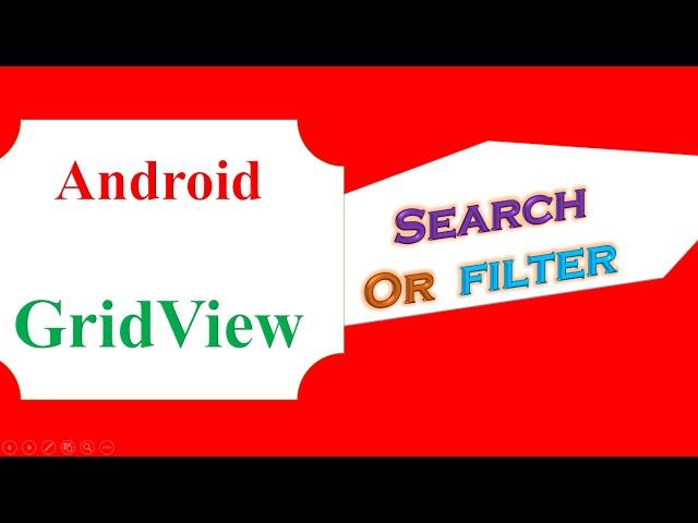 Android Simple GridView  - Search/Filter With SearchView