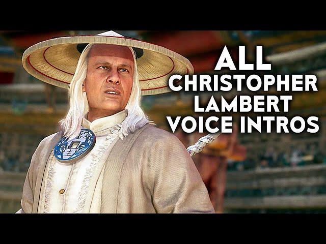 MORTAL KOMBAT 11 All Christopher Lambert Raiden Intros Dialogue MK11 Movie Skin