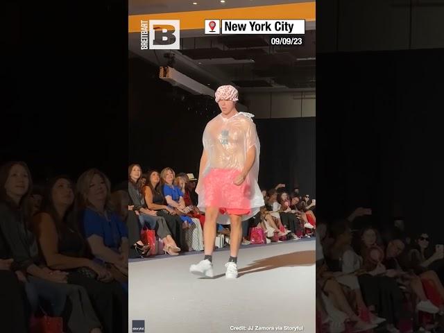 RUNWAY RUCKUS! Prank YouTuber Crashes Fashion Week Wearing a Garbage Bag