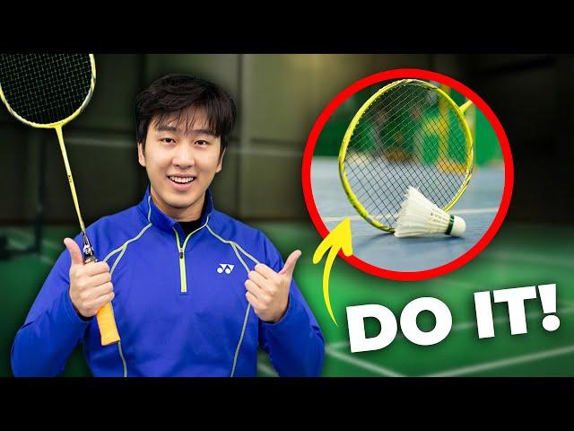 How to Pick Up Badminton Bird with Racket