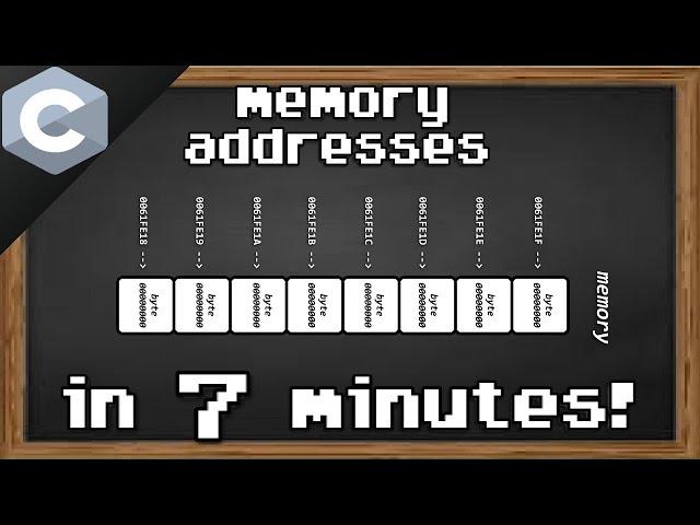 Learn C memory addresses in 7 minutes 