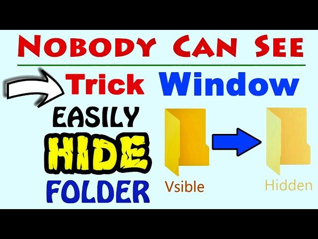 How to Hide Folder in Computer FOLDER | #Gtechguru