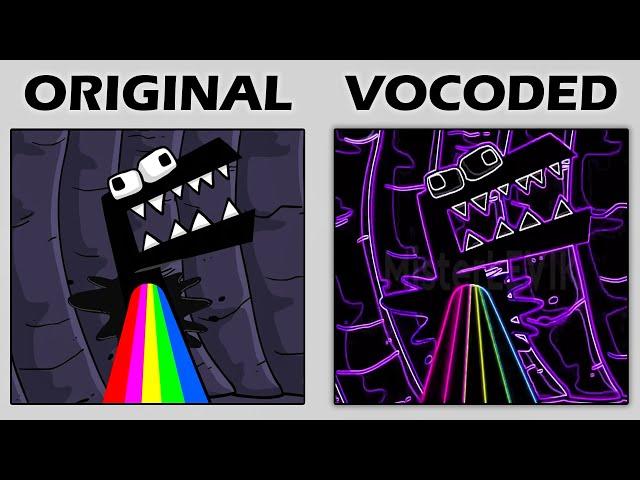 ORIGINAL vs Vocoded to Gangsta's Paradise Alphabet Lore (by MisterLEVIK) Comparison #8