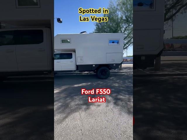 Ford F 550 Lariat  Urban assault, vehicle, mobile home, camper deluxe? Spotted in Las Vegas.