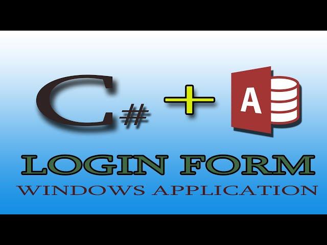 C# Login Form With Access Database Tagalog